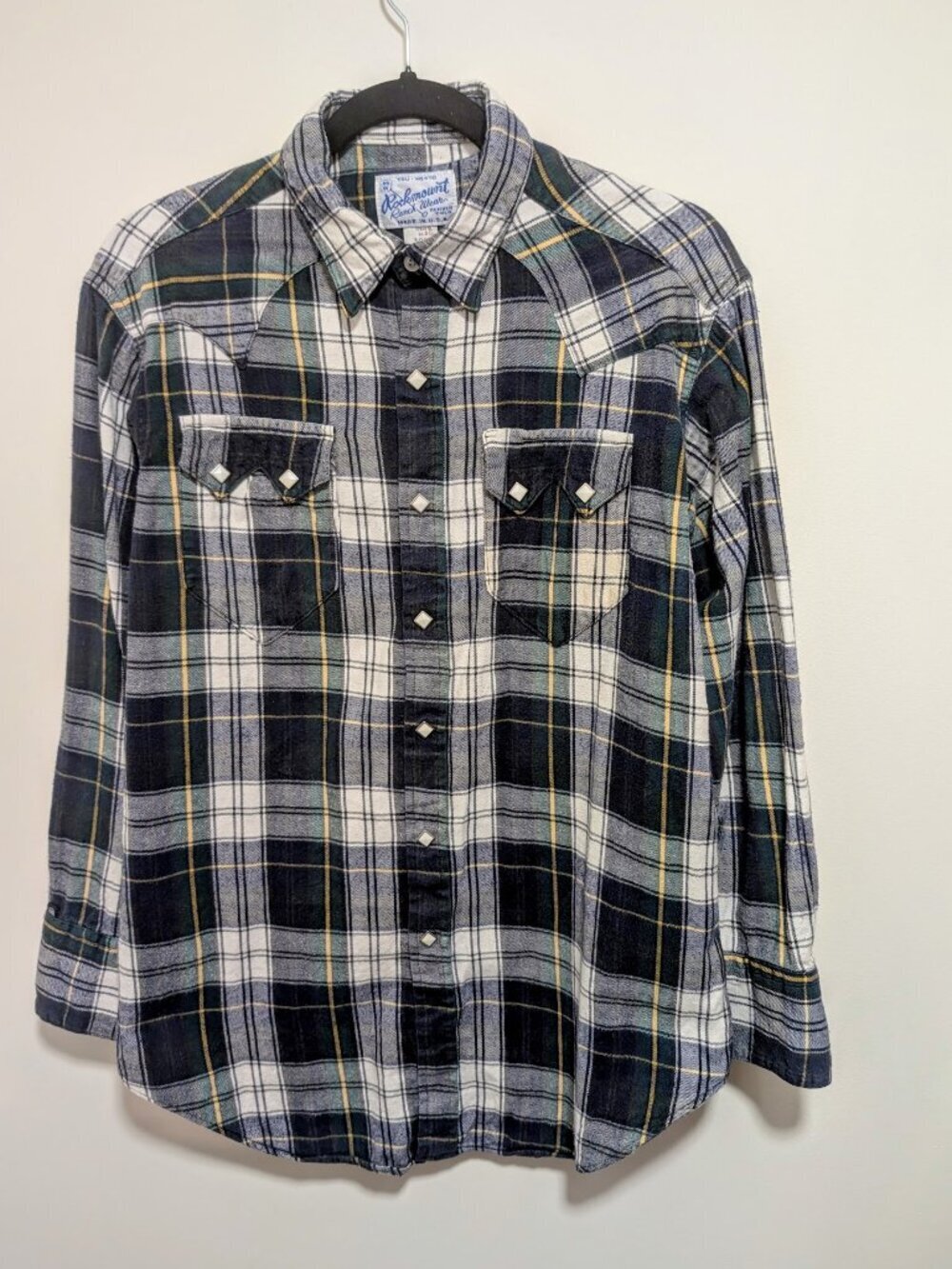 Rockmount | Heritage Plaid Western Flannel In Green/Blue